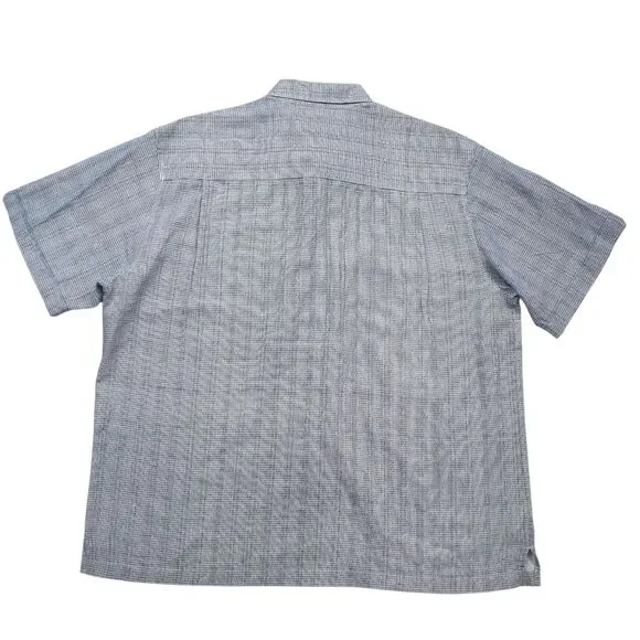 Cubavera Panel Shirt Mens XL Linen Blend Striped - Picture 6 of 7